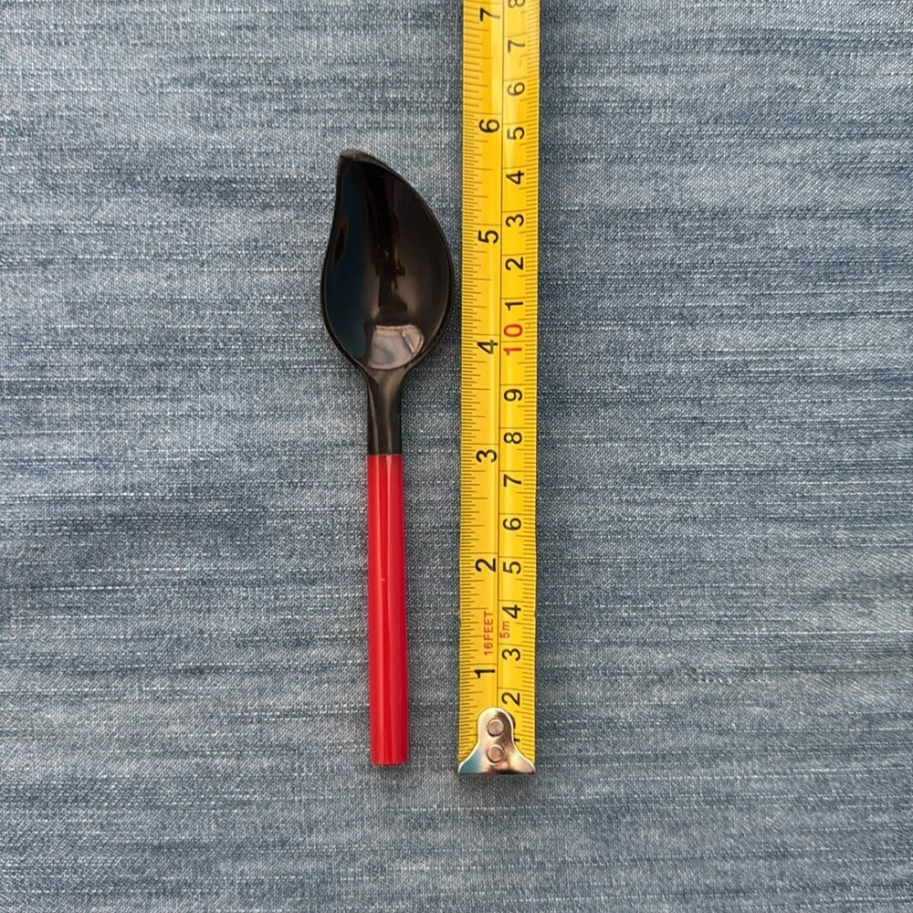 Colorful Spoon Set with Black Scoops
